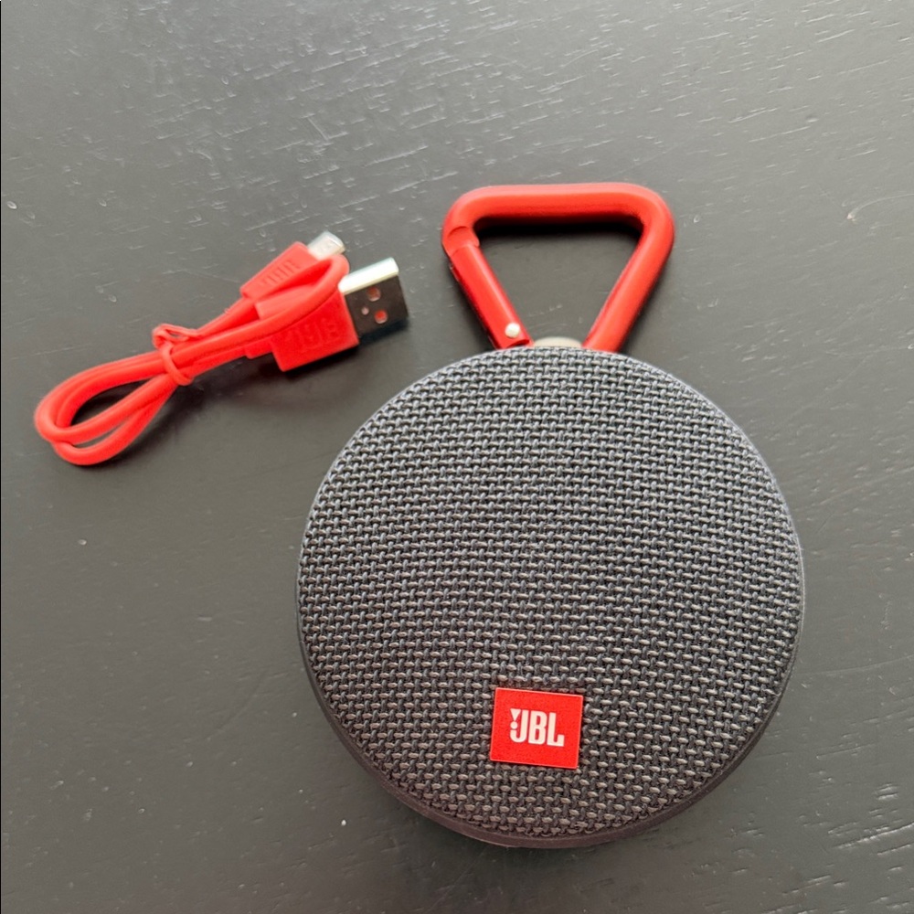 JBL Clip Bluetooth Speaker - Black and Red